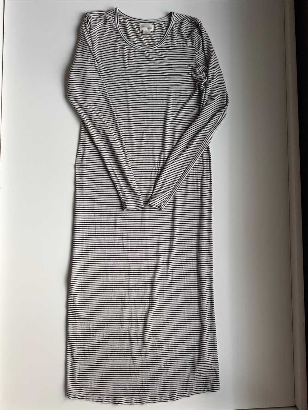Carter's Black and White Striped Long Sleeve Dress